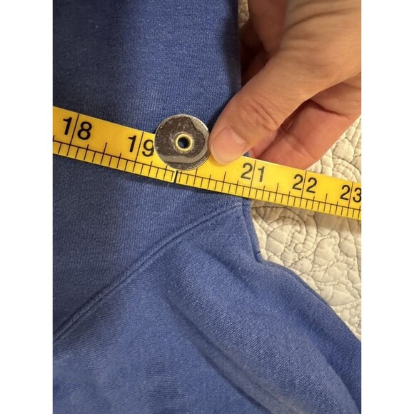 North Face Full Zip Blue Large Size Hoodie - Picture 6 of 8